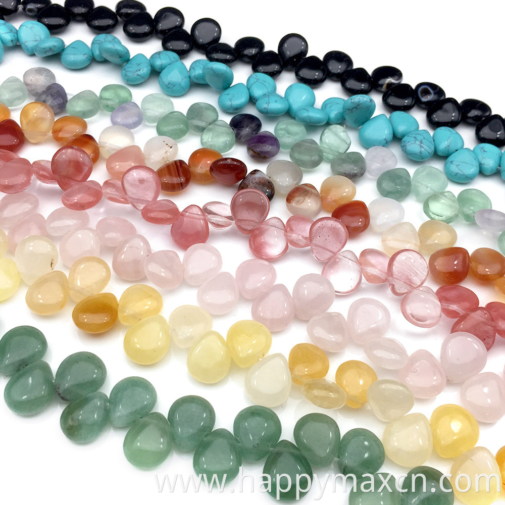 Water drop Gemstone Beads Loose Beads 10mm*12mm ,Amethyst Agate Turquoise Lapis Natural Bead for jewelry making